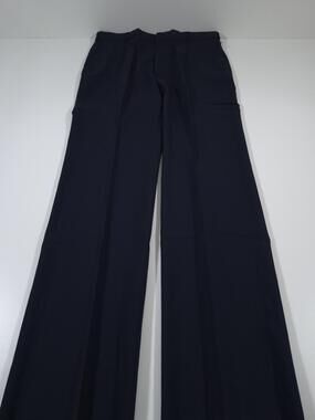 VTG John Alexander Dress Pants Mens 38x36 Blue Wool Flat Front USA Unhemmed